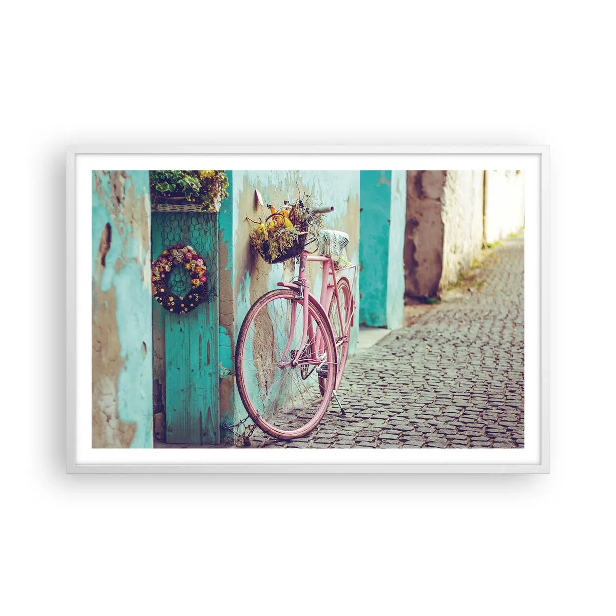 Poster in cornice bianca - Torno subito - 91x61 cm