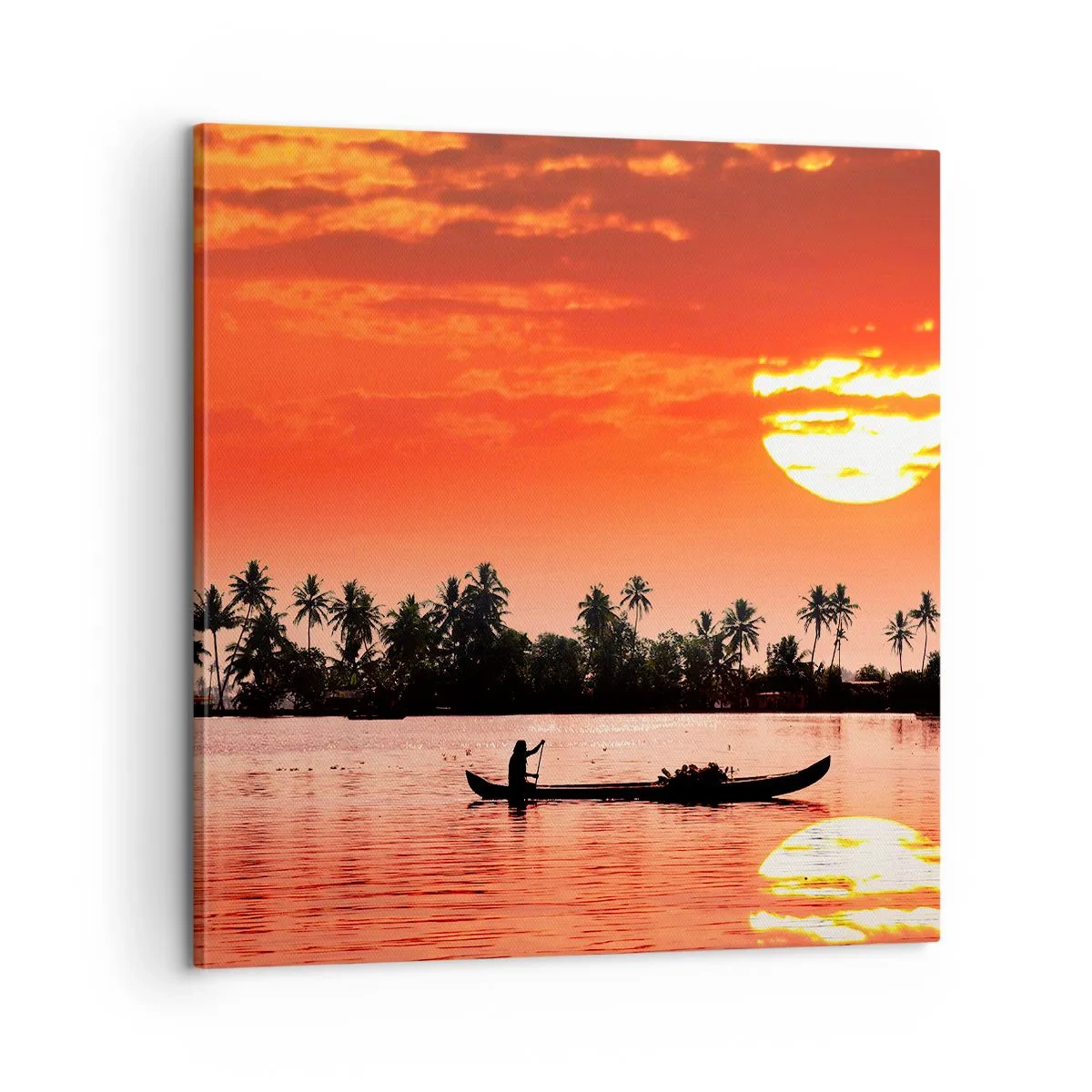 Quadro su tela - Stampe su Tela - La calma dei tropici al tramonto - 60x60 cm