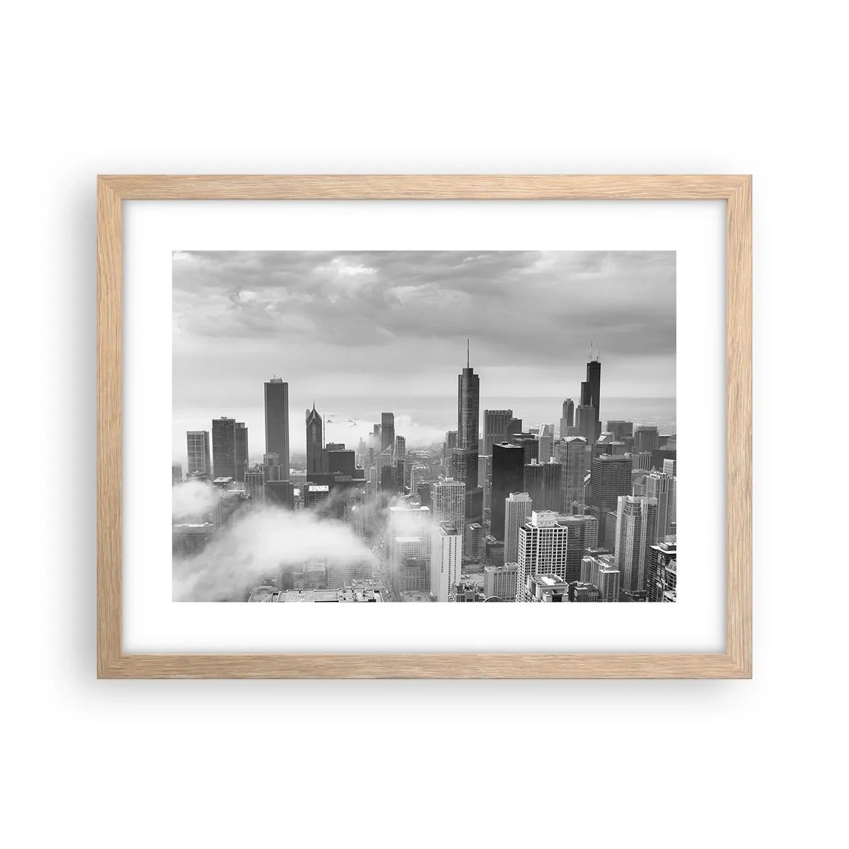 Poster in cornice rovere chiaro - Paesaggio americano - 40x30 cm