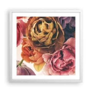 Poster in cornice bianca - La festa della vita - 50x50 cm