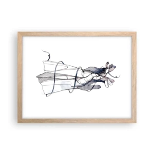 Poster in cornice rovere chiaro - Studio del tocco - 40x30 cm