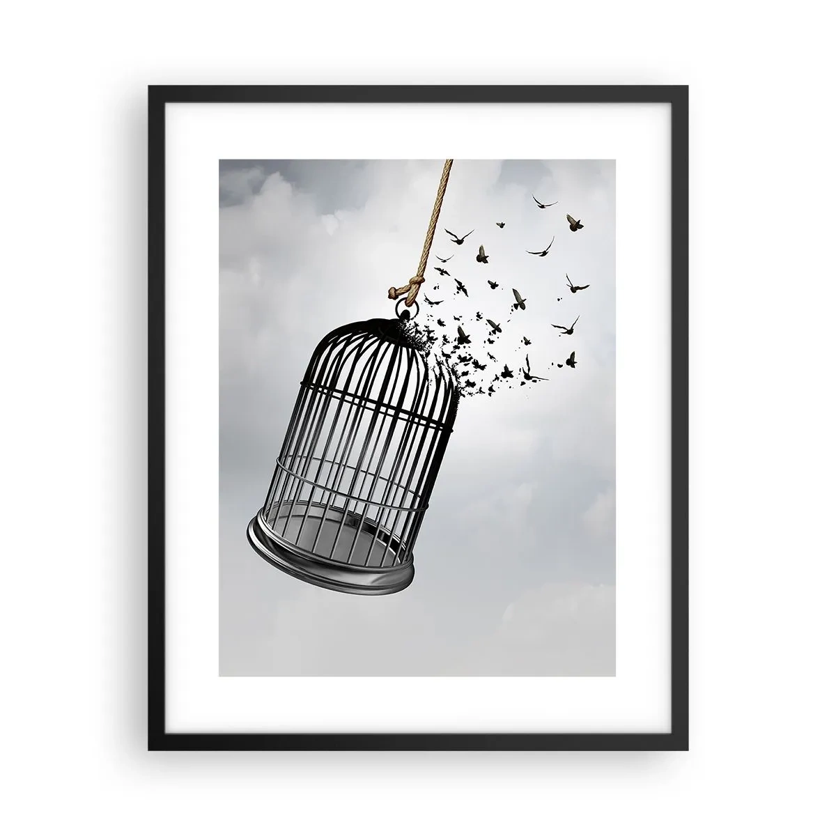 Poster in cornice nera - Fede... Speranza... Libertà! - 40x50 cm