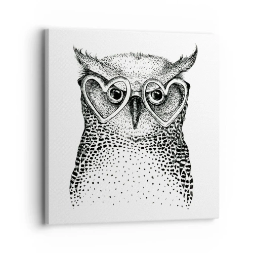 Quadro su tela - Stampe su Tela - Saggiamente e con amore - 30x30 cm