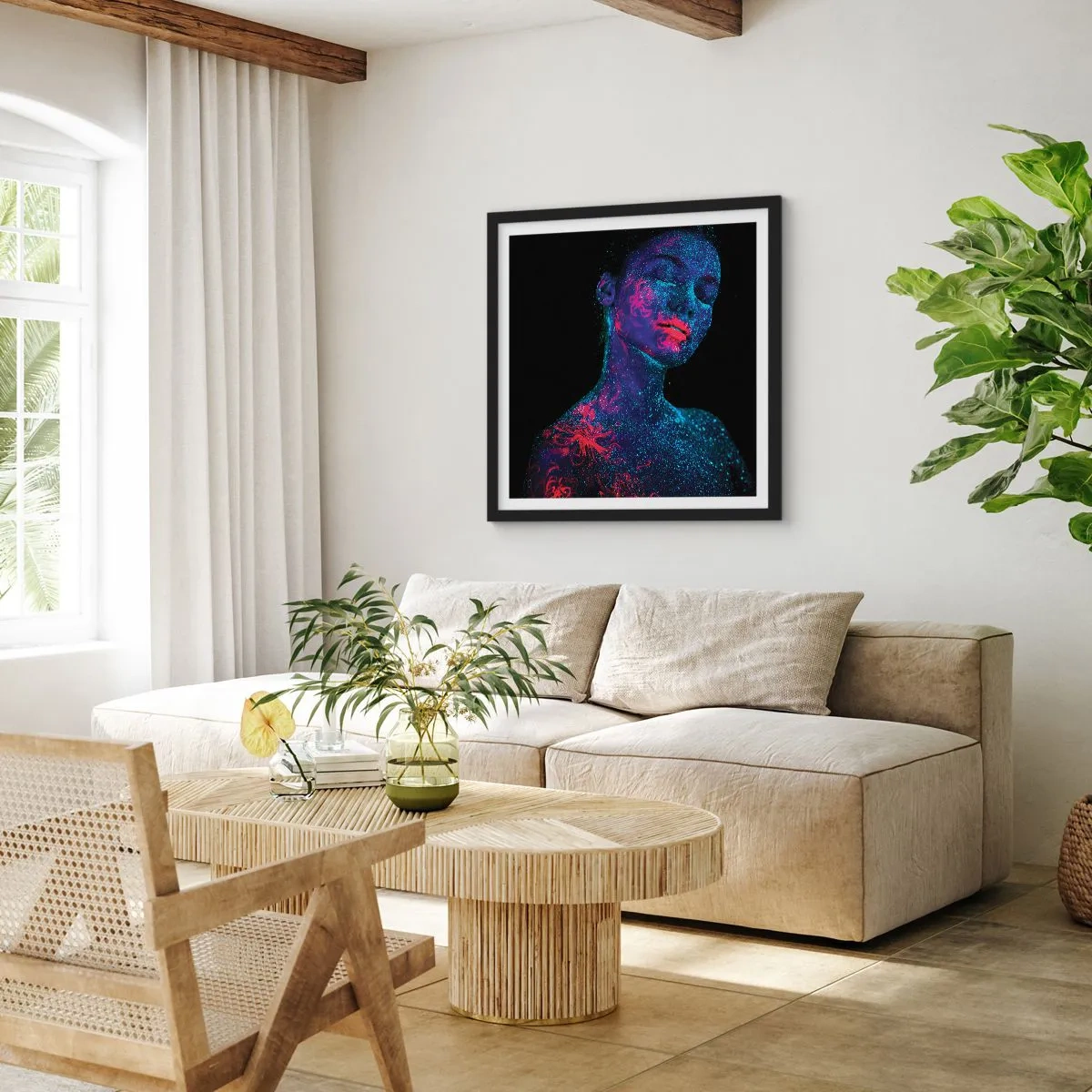 Poster in cornice nera - Nella polvere di stelle - 30x30 cm
