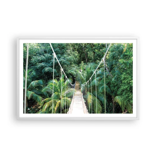 Poster in cornice bianca - Welcome to the jungle! - 91x61 cm