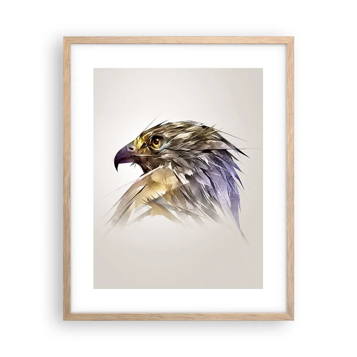 Poster in cornice rovere chiaro - Ritratto di guerriero - 40x50 cm