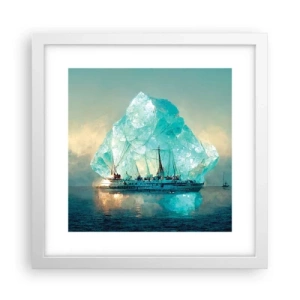 Poster in cornice bianca - Brillante artico - 30x30 cm