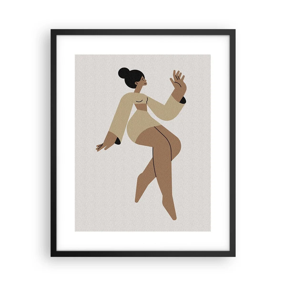 Poster in cornice nera - La forma del fascino - 40x50 cm