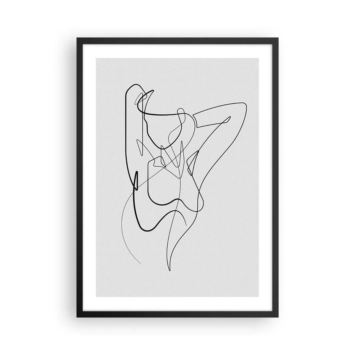 Poster in cornice nera - Davvero, come sei... - 50x70 cm