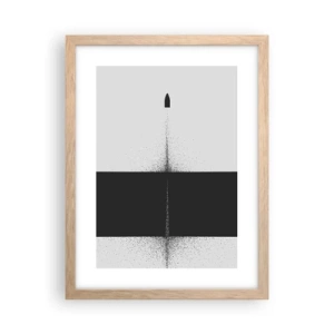 Poster in cornice rovere chiaro - Dritto allo scopo - 30x40 cm