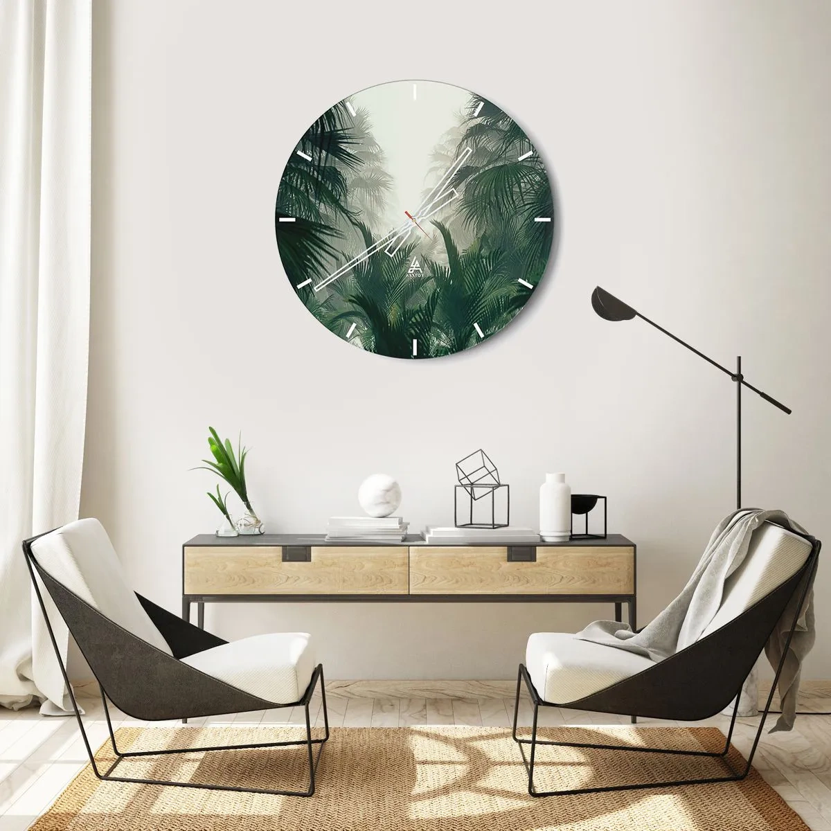 Orologio da parete - Orologio in Vetro - Mistero dei tropici - 30x30 cm