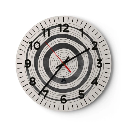 Orologio da parete - Orologio in Vetro - Conta ciò che sta in mezzo - 30x30 cm