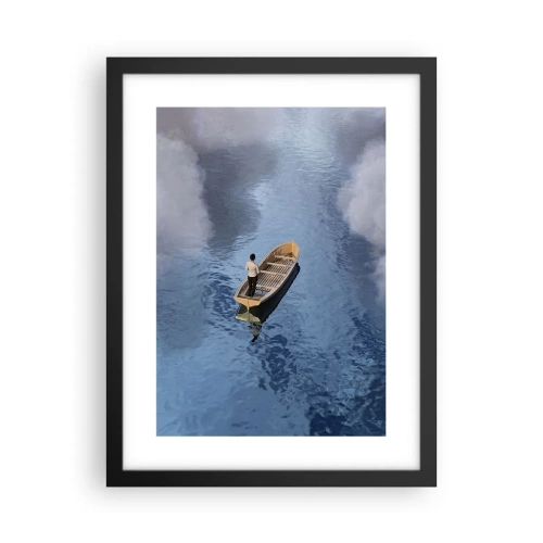Poster in cornice nera - Vita - viaggio - incertezza - 30x40 cm