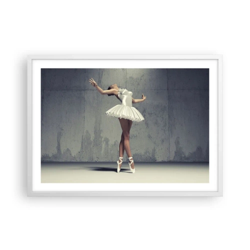 Poster in cornice bianca - Leggero come un uccello - 70x50 cm