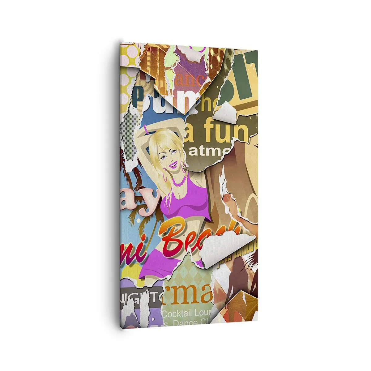 Quadro su tela - Stampe su Tela - Retrospettiva di vacanza - 65x120 cm