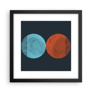 Poster in cornice nera - Solo geometria? - 30x30 cm