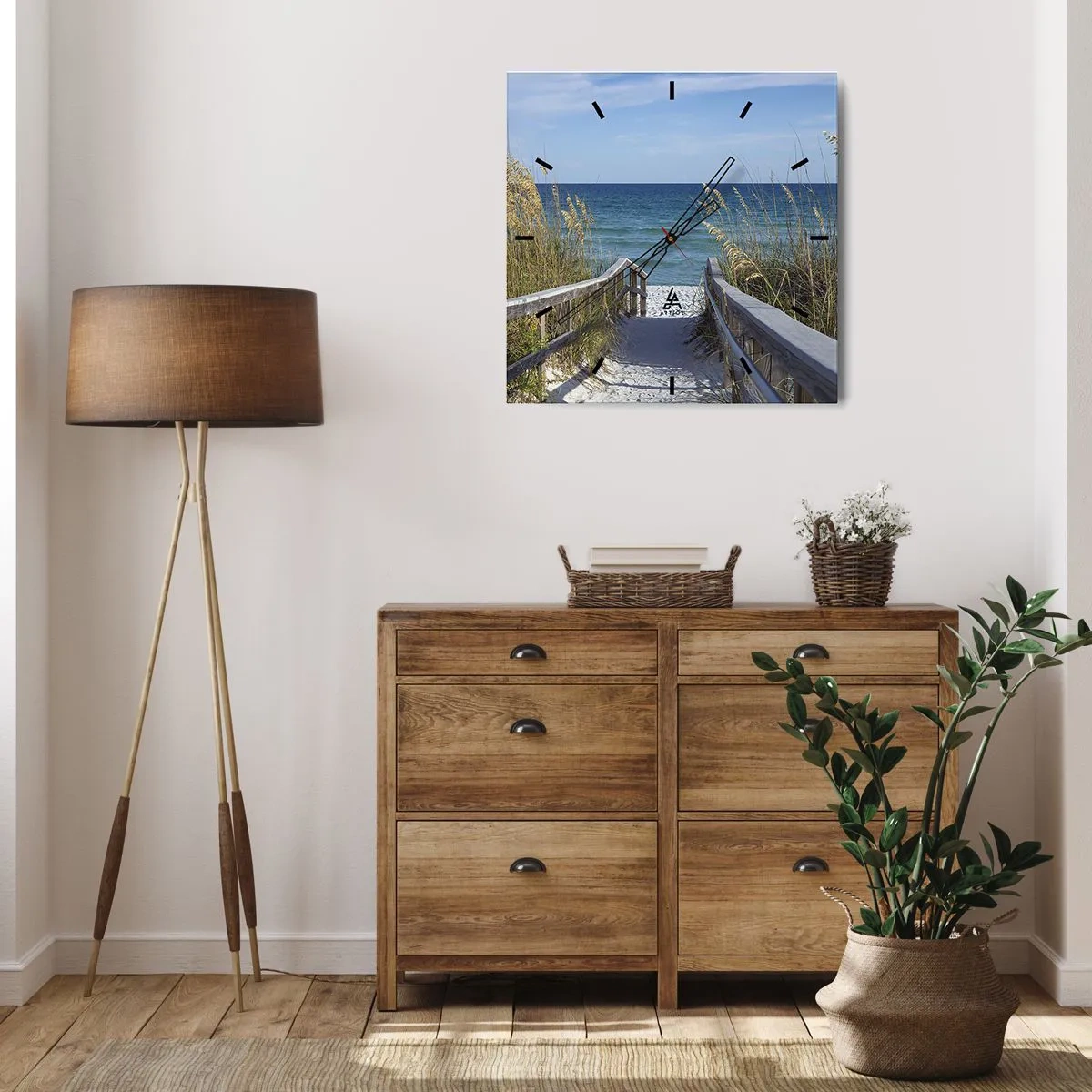 Orologio da parete - Orologio in Vetro - Al sole, al vento - 40x40 cm