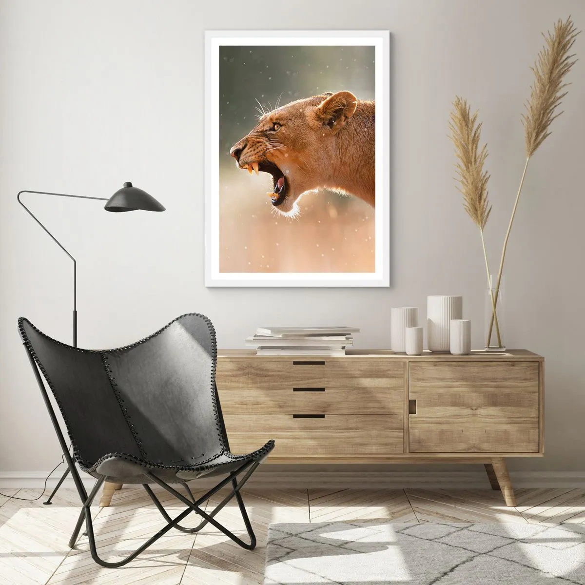 Poster in cornice bianca - Prova a non ascoltare - 70x100 cm