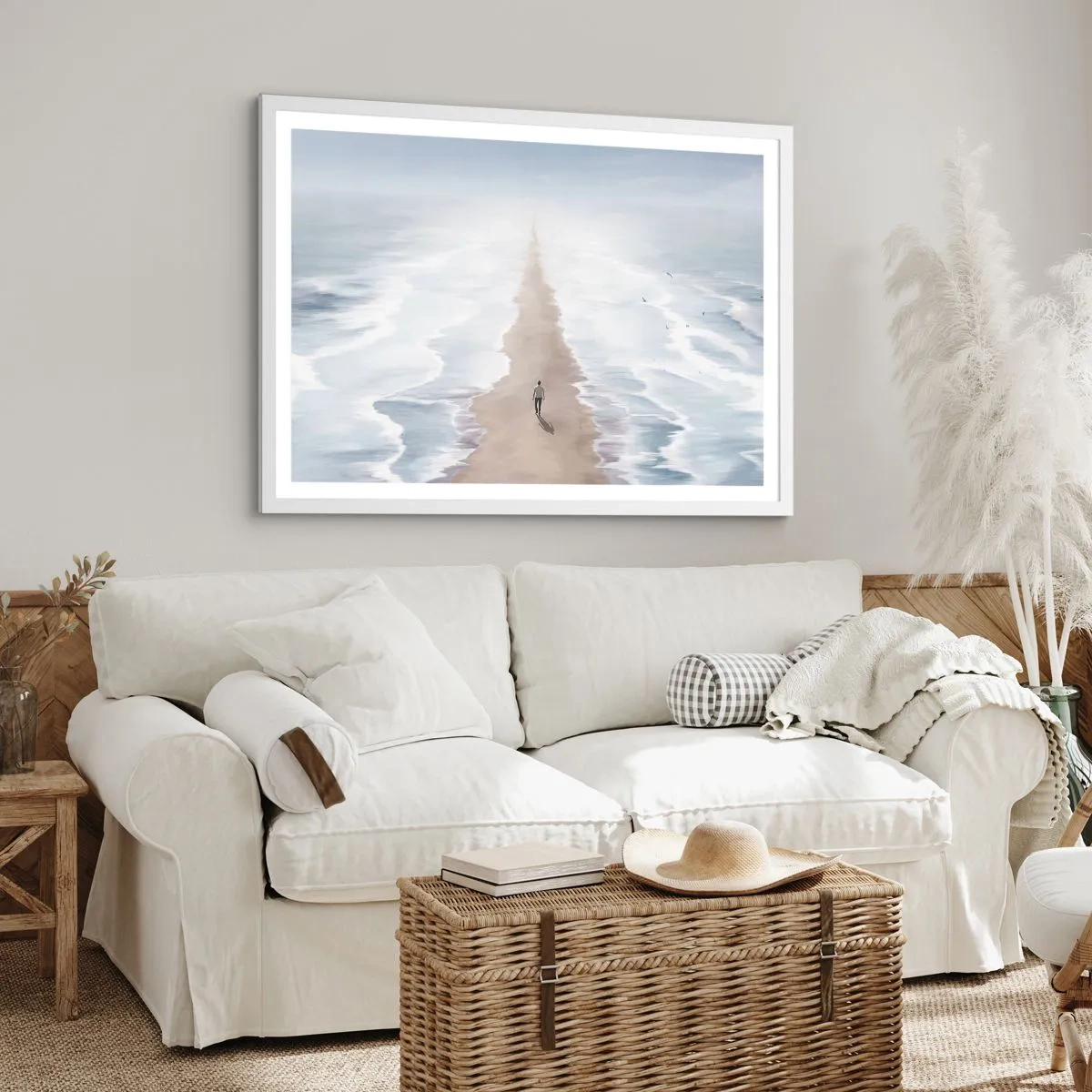 Poster in cornice bianca - Un futuro luminoso - 70x50 cm