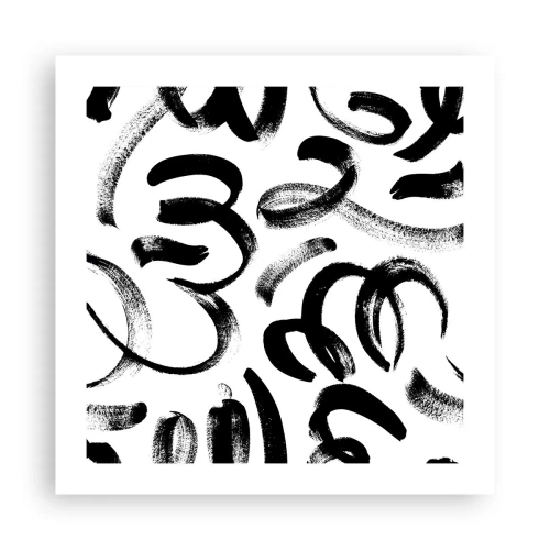 Poster - Nero su bianco - 50x50 cm