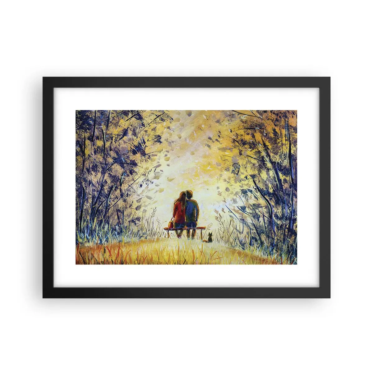 Poster in cornice nera - Attimo magico - 40x30 cm