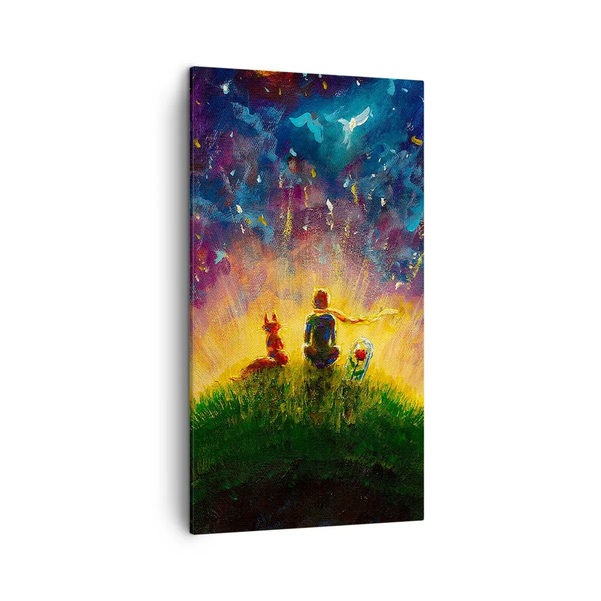 Quadro su tela - Stampe su Tela - Amore e amicizia: l'intero mondo - 45x80 cm