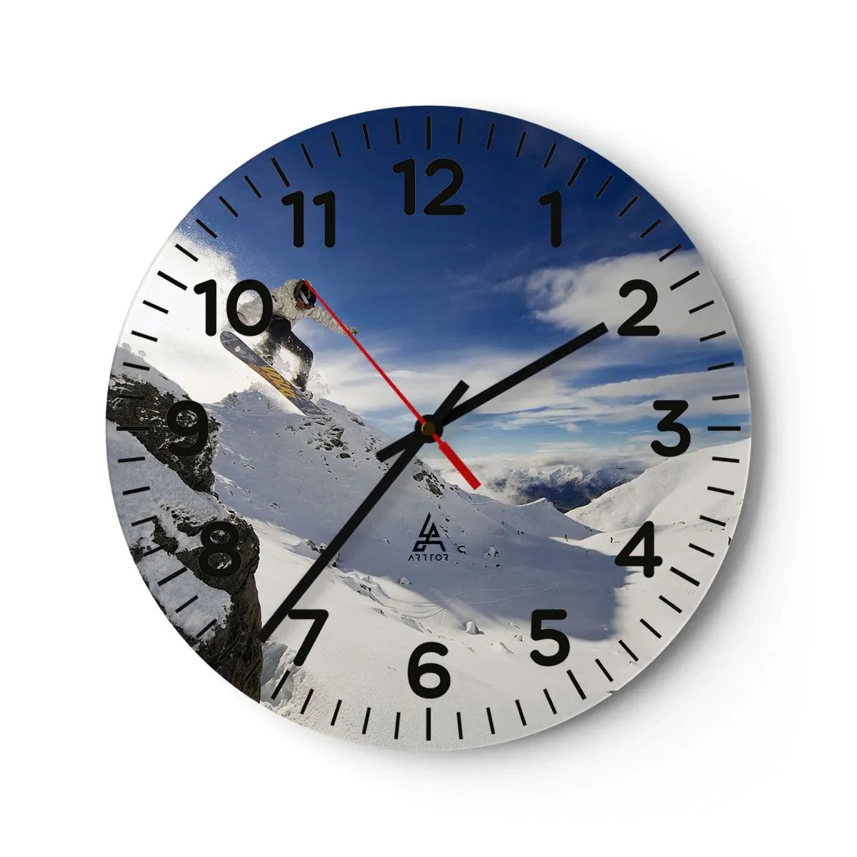 Orologio da parete - Orologio in Vetro - Libertà senza confini - 30x30 cm