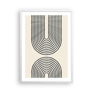 Poster in cornice bianca - Tra un attimo... - 50x70 cm