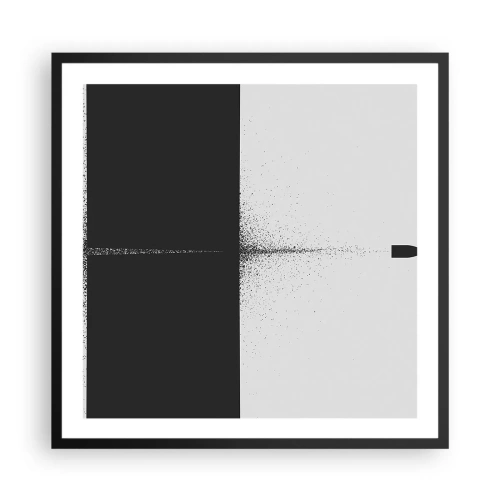 Poster in cornice nera - Dritto allo scopo - 60x60 cm