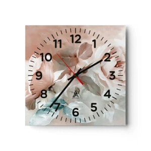 Orologio da parete - Orologio in Vetro - Lo spirito del romanticismo - 40x40 cm