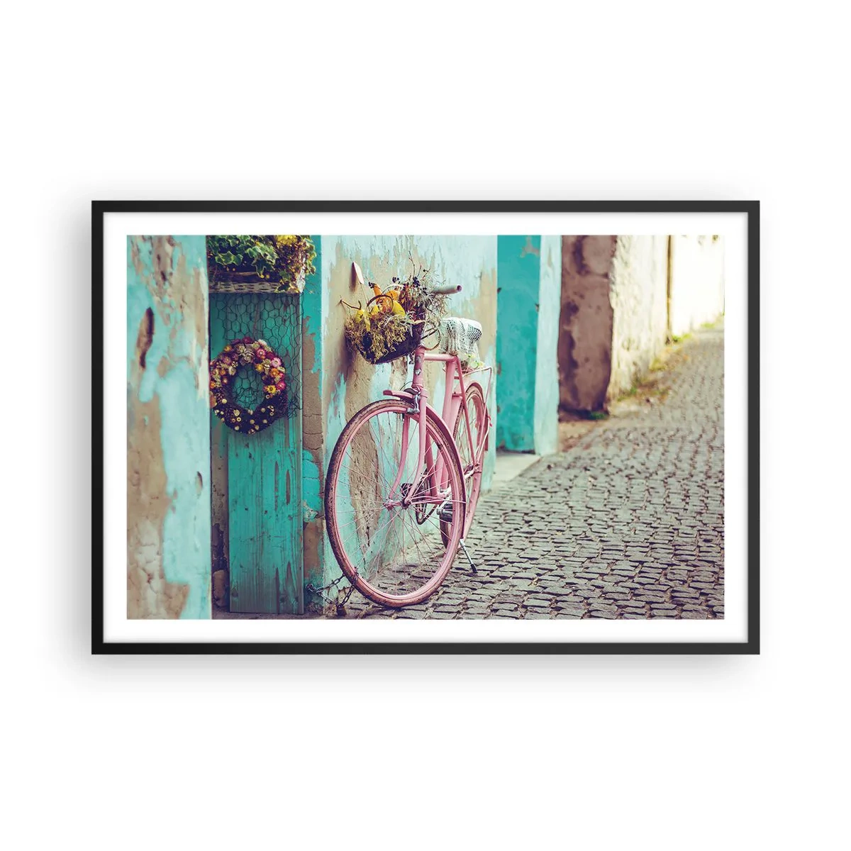 Poster in cornice nera - Torno subito - 91x61 cm