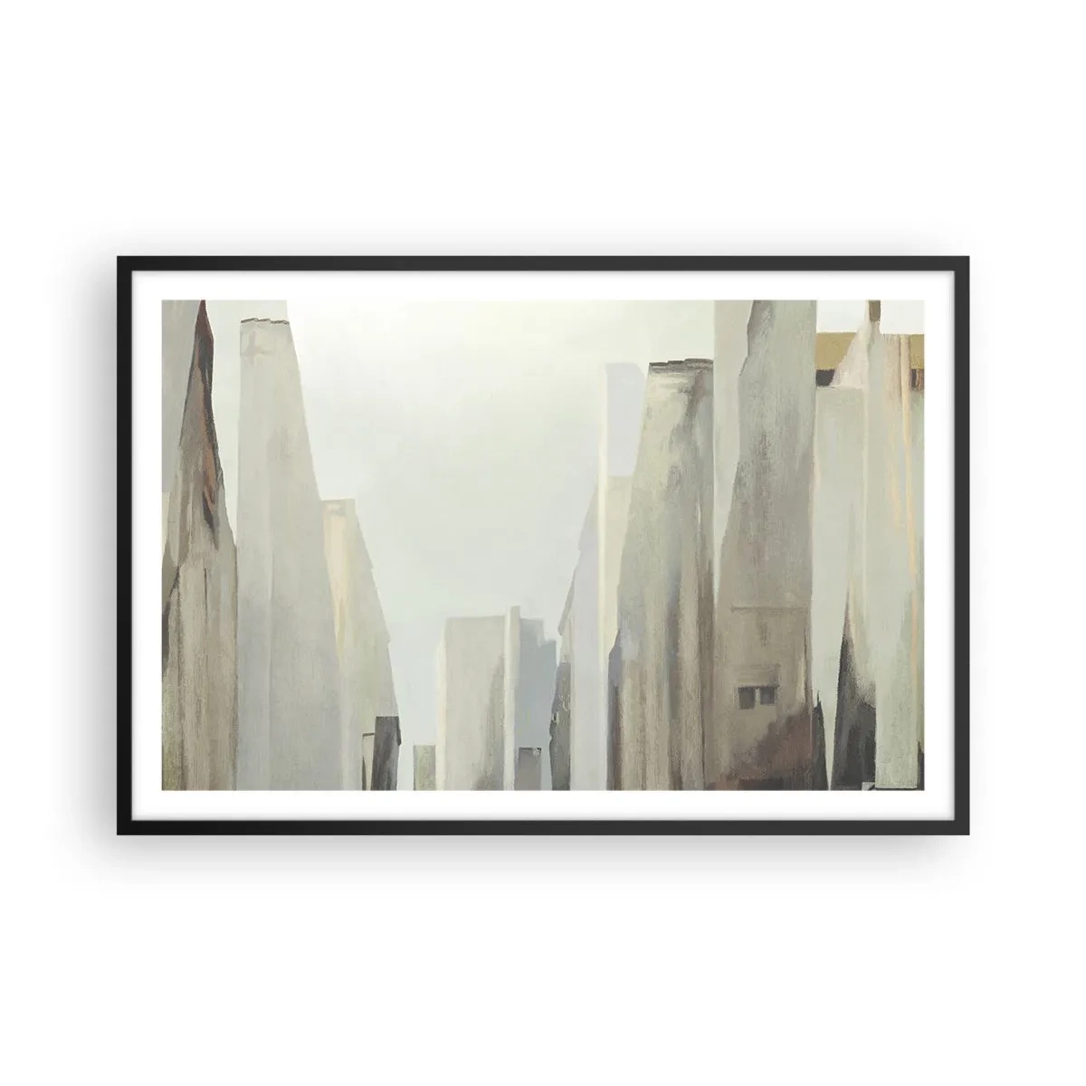 Poster in cornice nera - Sogno sulla città - 91x61 cm