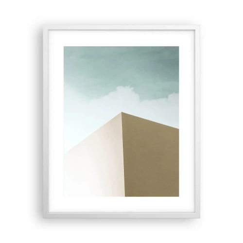 Poster in cornice bianca - Geometria di un'estate assolata - 40x50 cm