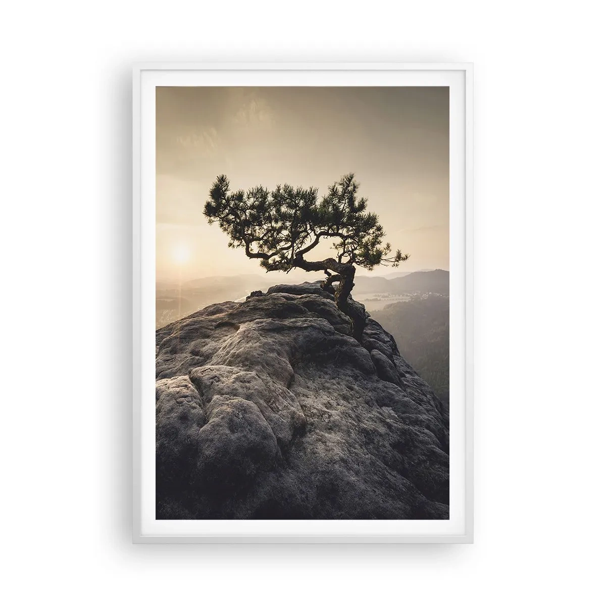 Poster in cornice bianca - La vita vince sempre - 70x100 cm