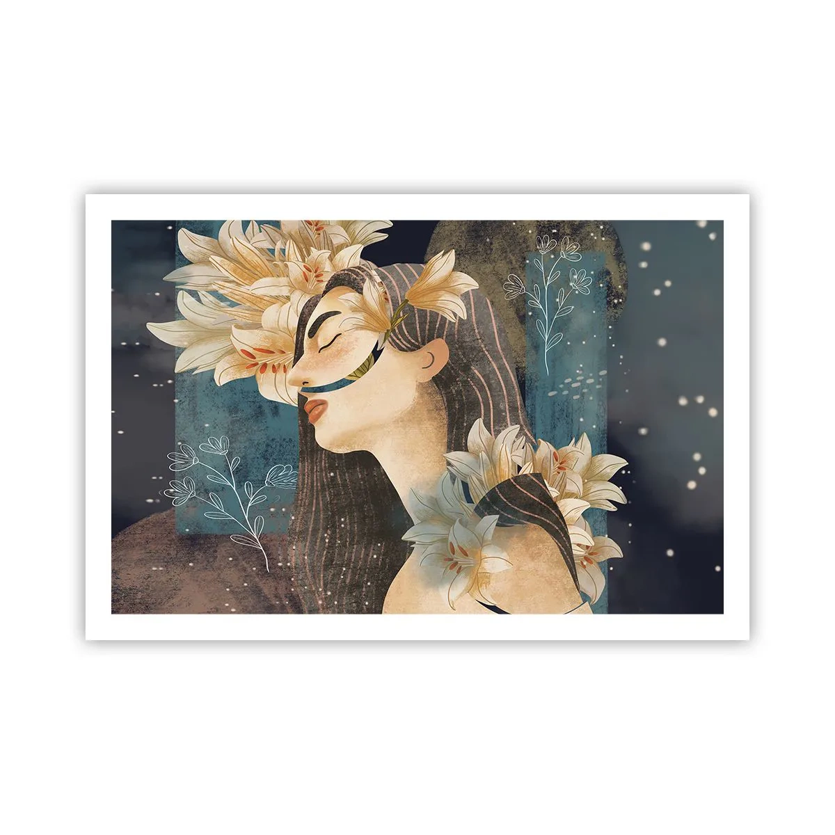 Poster - La favola della principessa con i gigli - 91x61 cm