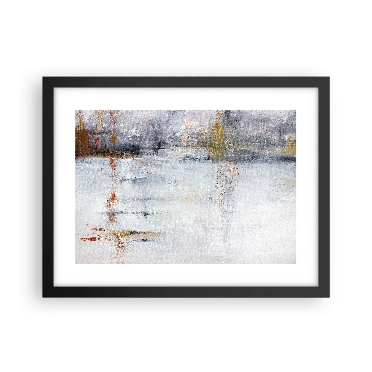 Poster in cornice nera - Dietro la cortina d'aria - 40x30 cm