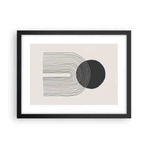 Poster in cornice nera - Tremore e fiducia - 40x30 cm