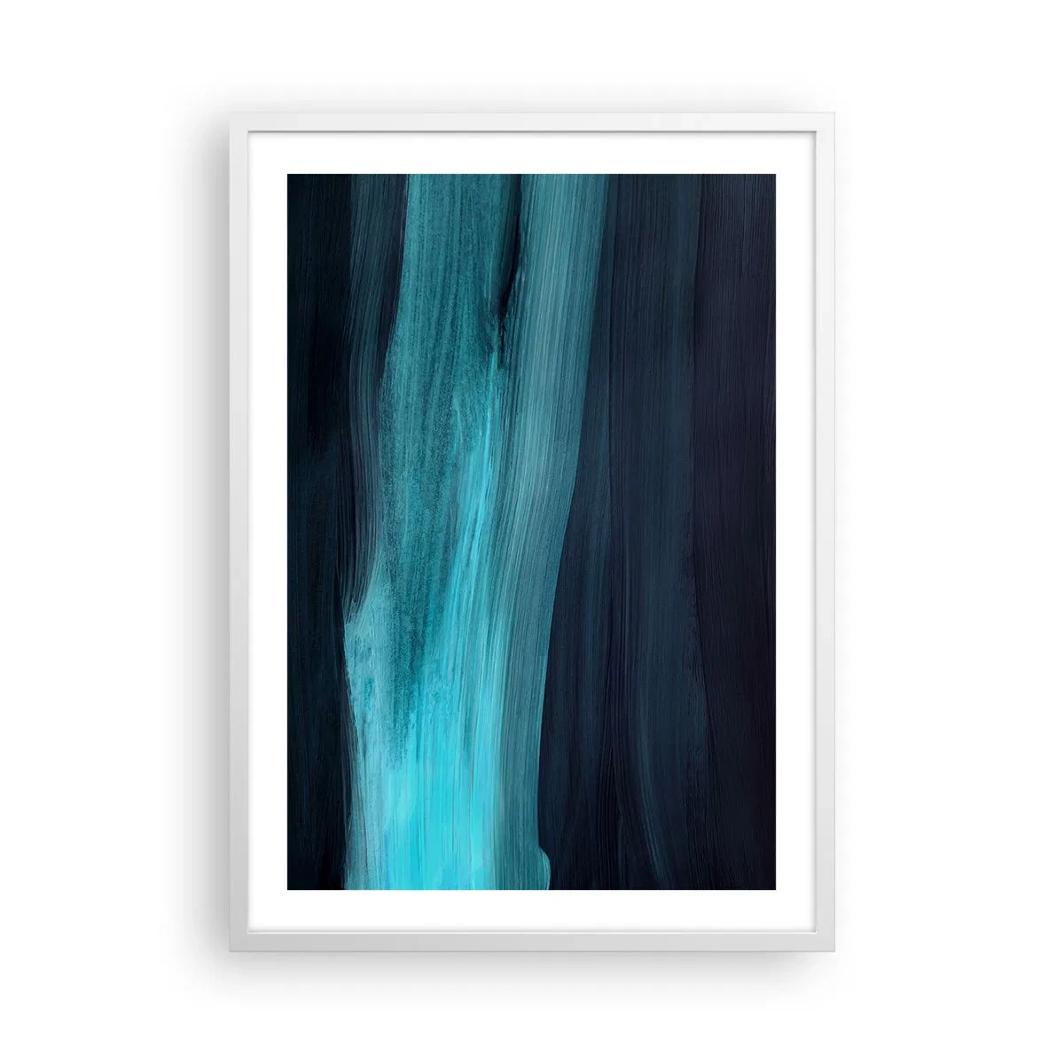 Poster in cornice bianca - Seguendo la corrente - 50x70 cm