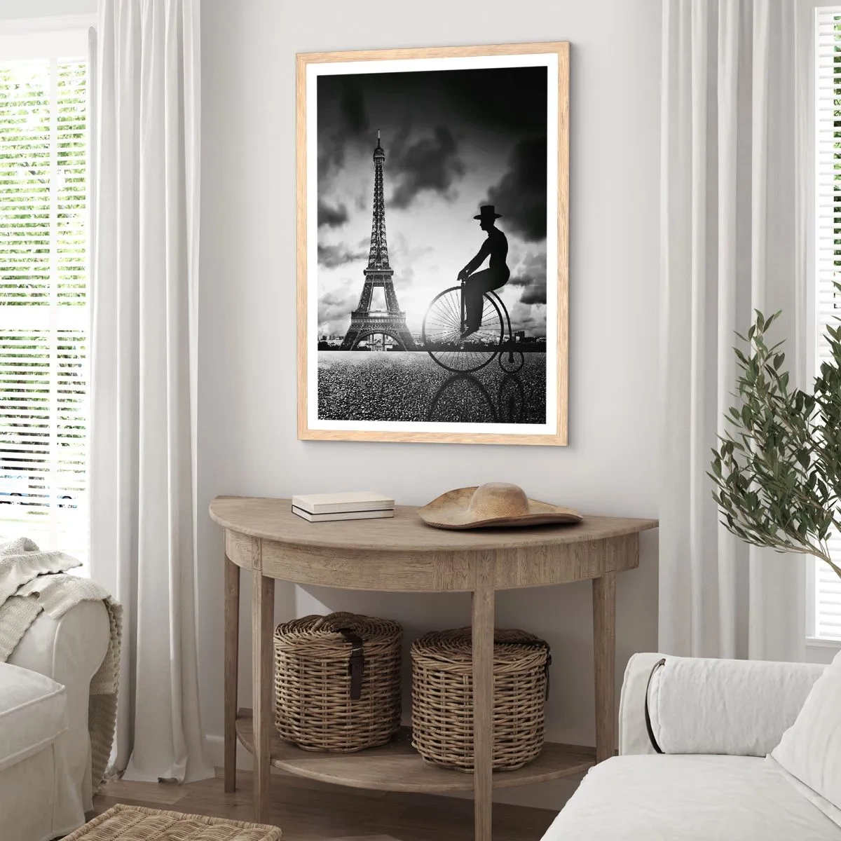 Poster in cornice rovere chiaro - Nostalgia della Belle Epoque - 70x100 cm