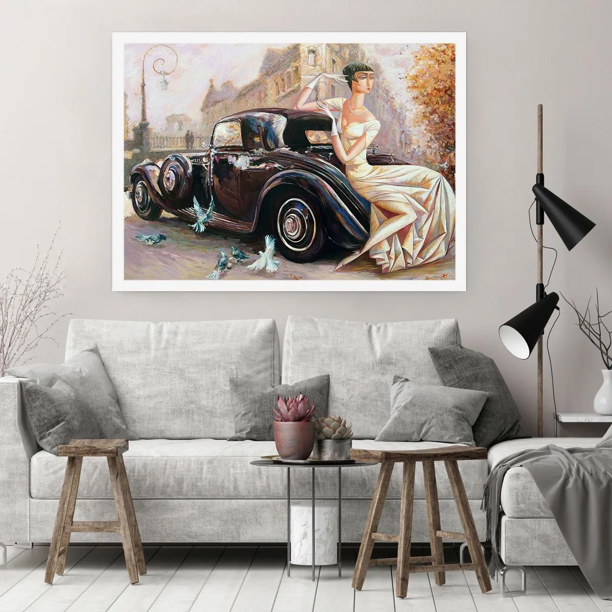 Poster - Eleganza in stile retro - 70x50 cm