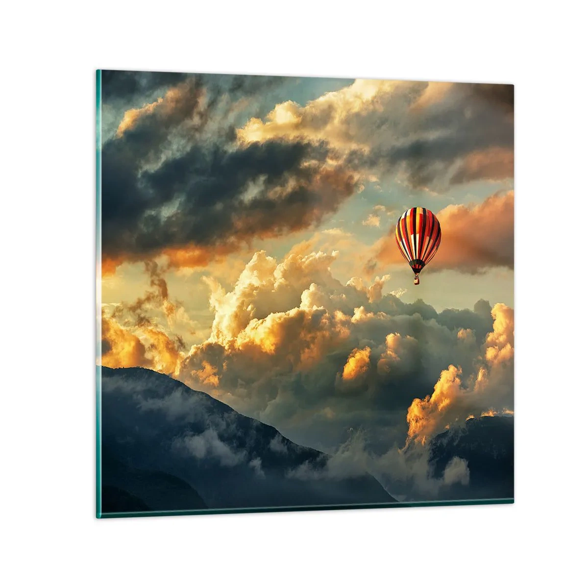 Quadro su vetro - Volo perché voglio - 60x60 cm