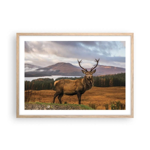Poster in cornice rovere chiaro - Maestà della natura - 70x50 cm