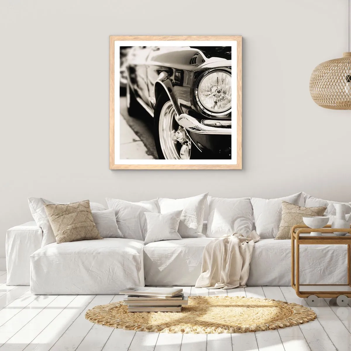 Poster in cornice rovere chiaro - Bellezza intramontabile - 50x50 cm