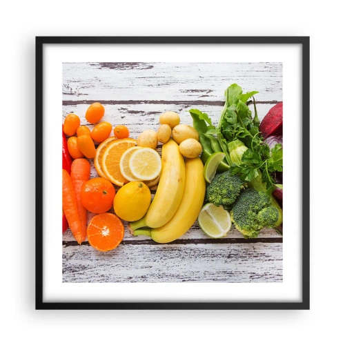 Poster in cornice nera - Non basta? - 50x50 cm