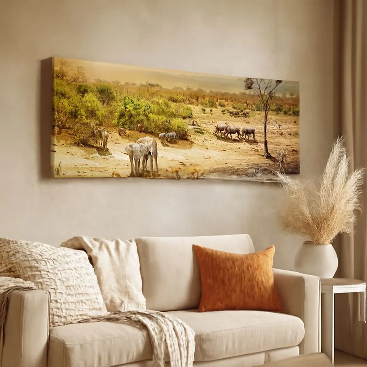 Quadro su tela - Stampe su Tela - "Un fiume usciva da Eden…" - 100x40 cm