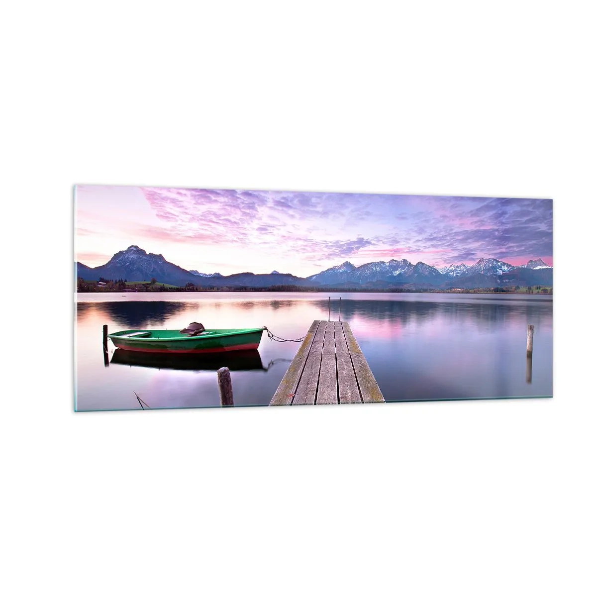 Quadro su vetro - Silenzio amichevole - 100x40 cm
