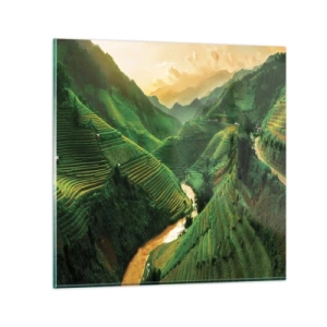 Quadro su vetro - Valle del Vietnam - 70x70 cm