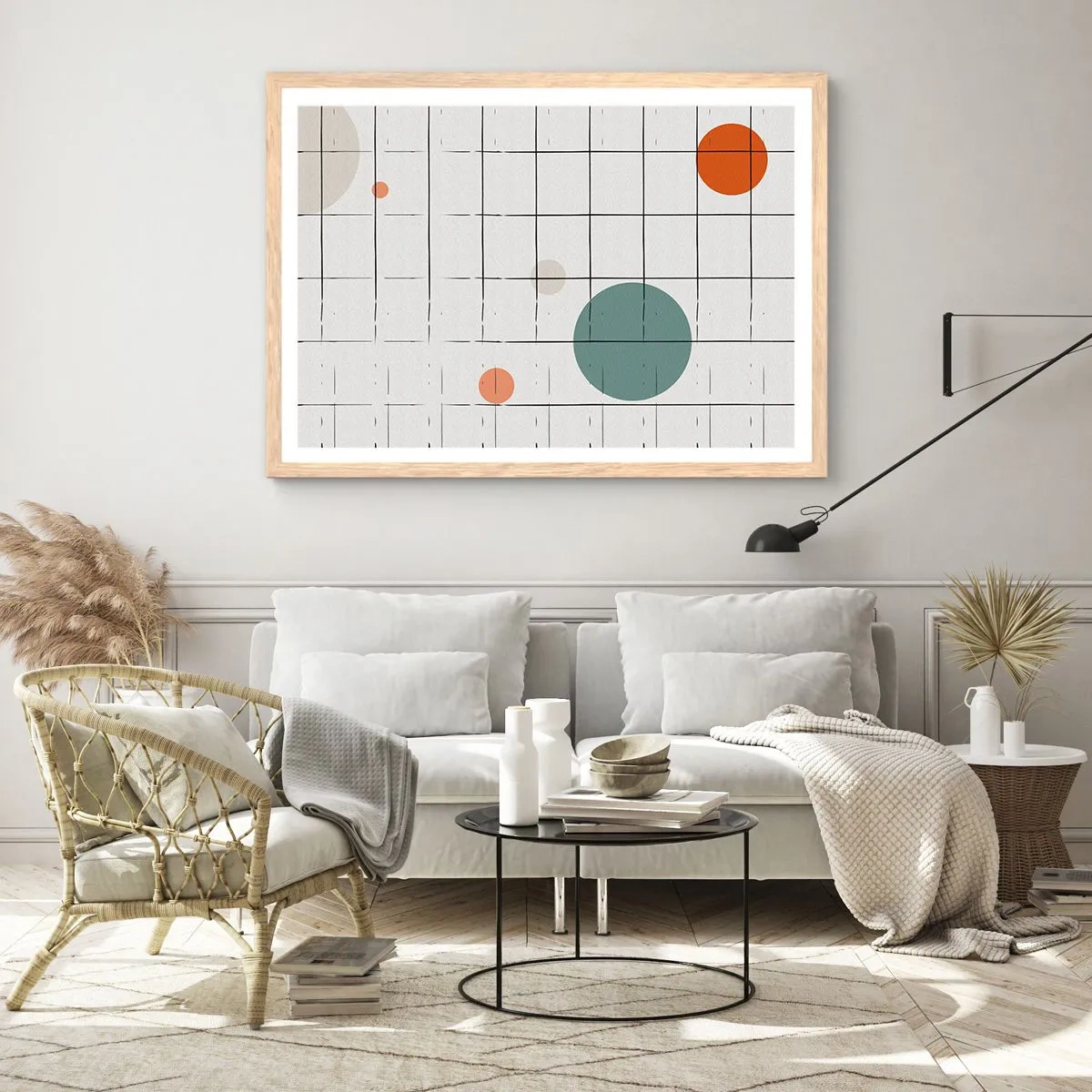 Poster in cornice rovere chiaro - Prigionieri. Noi o loro? - 100x70 cm