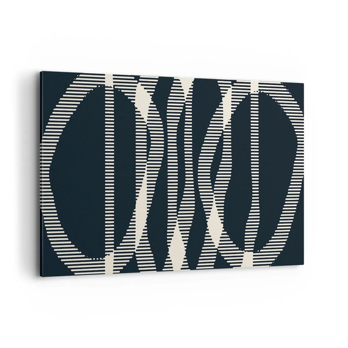 Quadro su tela - Stampe su Tela - Linee geometriche in tonalità chiare su sfondo scuro - 120x80cm - Tentativo di rompere l'oscurità - Decorazione murale moderna per soggiorno e camera da letto ARTTOR