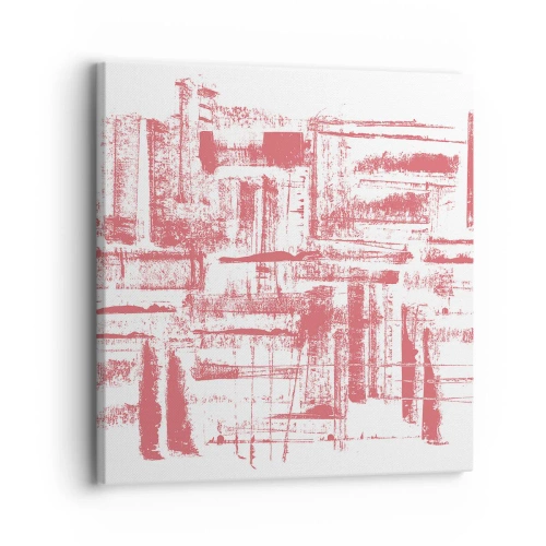 Quadro su tela - Stampe su Tela - Città rossa - 30x30 cm
